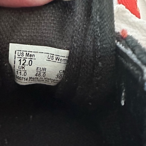 Vans Old Skool Camo Shoes Sneakers Orange Yellow Size 12 - Picture 13 of 14